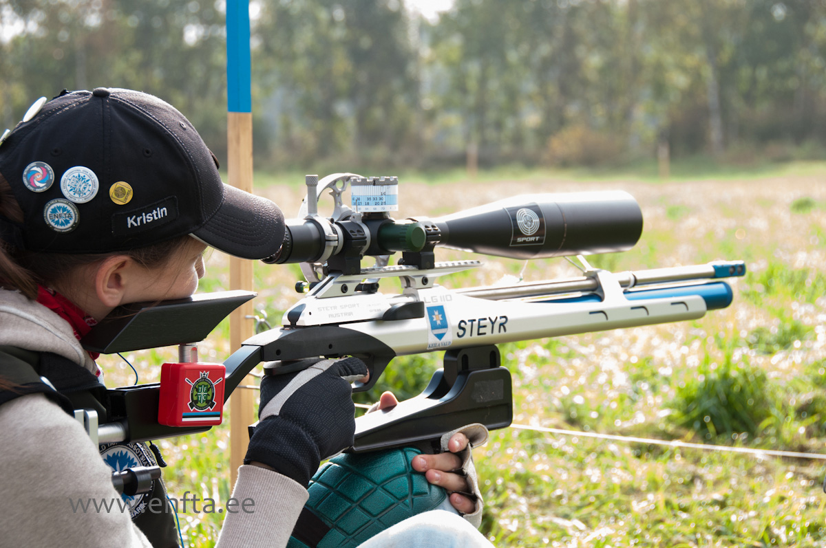 Kristin Antsmäe, Steyr LG 110 Field Target, Nikko Stirling Diamond 10-50x60